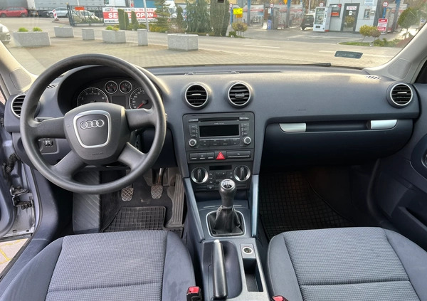 Audi A3 cena 16900 przebieg: 169574, rok produkcji 2007 z Czeladź małe 106